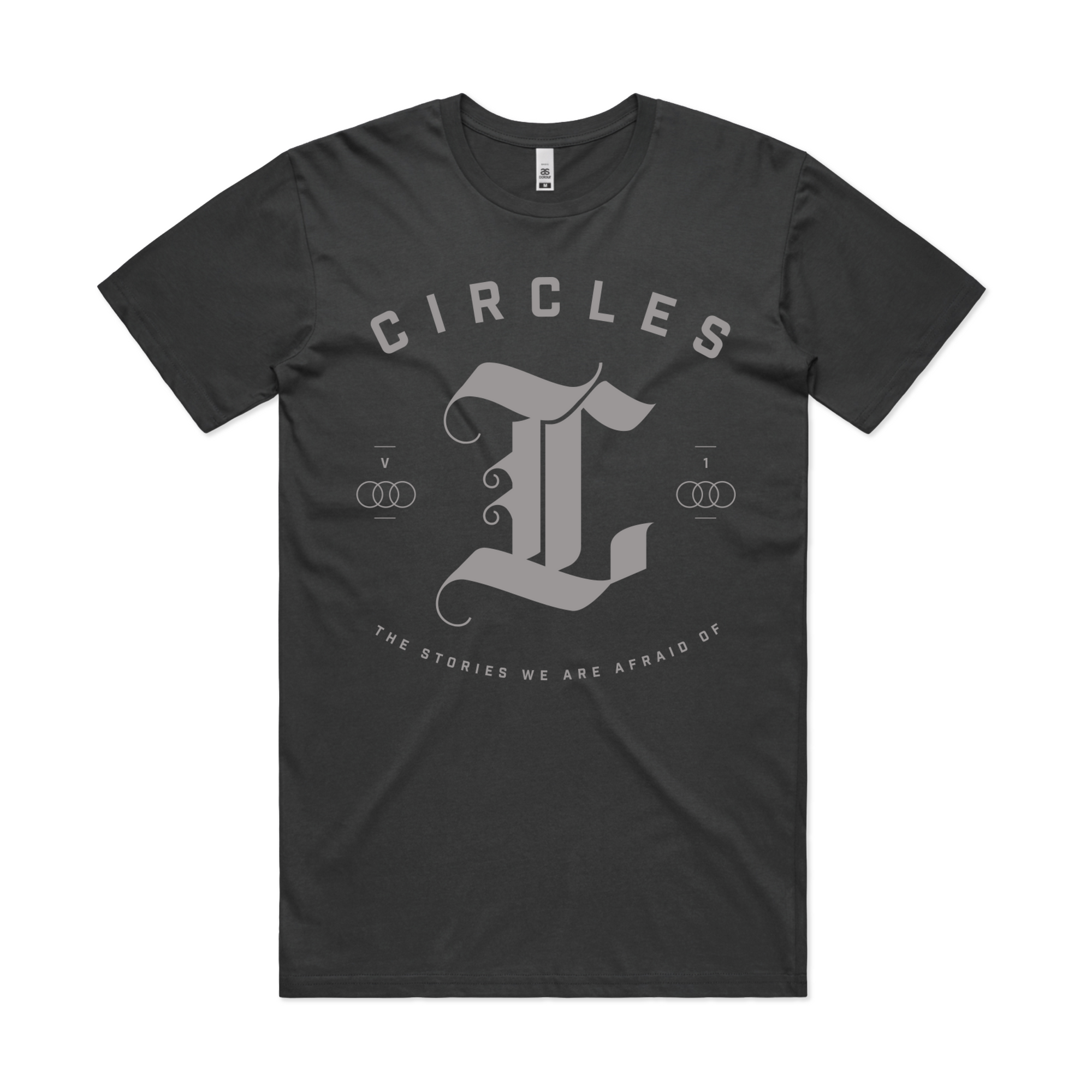 Circles // THE STORIES WE ARE AFRAID OF | VOL.1 - BLACK EMBLEM T-SHIRT (T-Shirt)