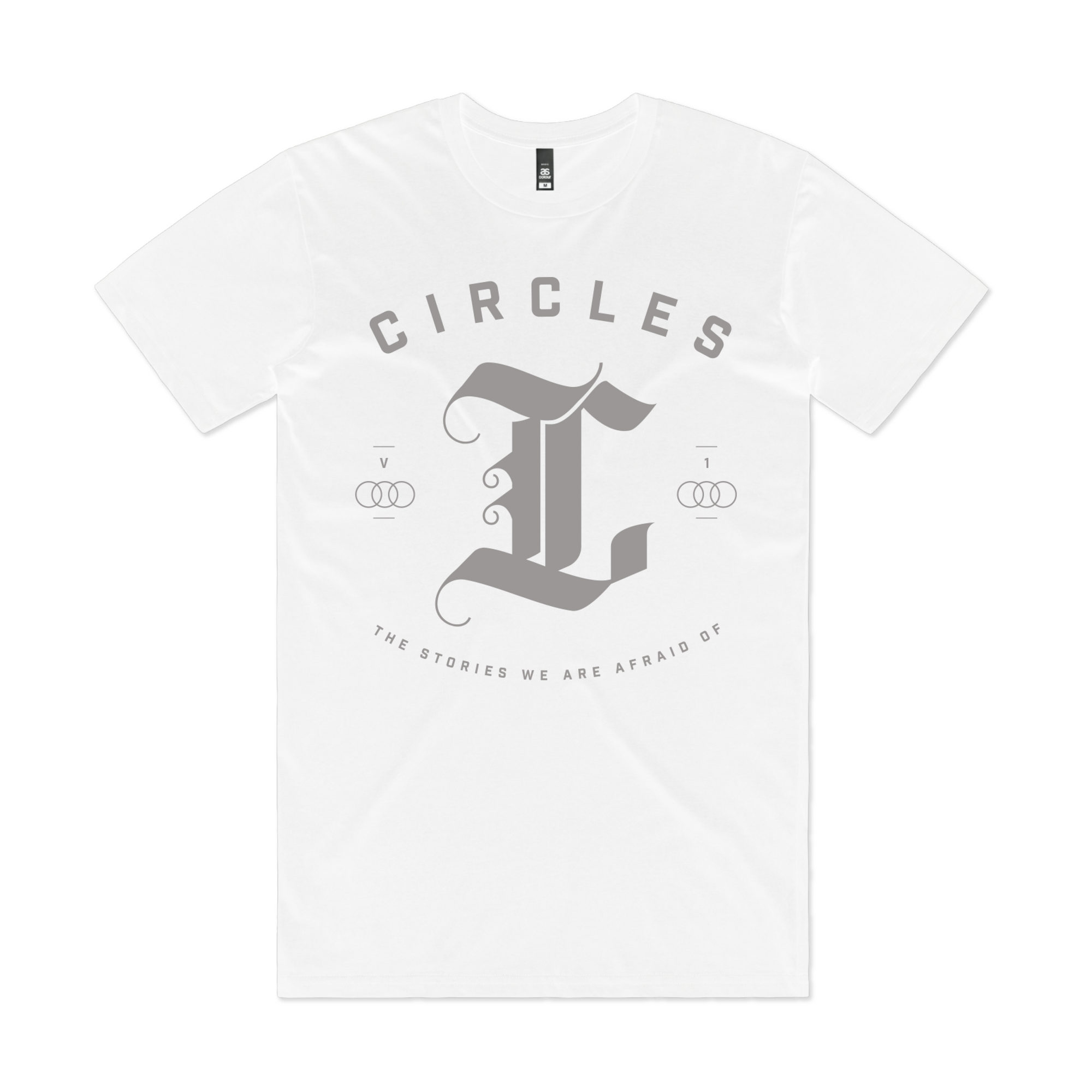 Circles // THE STORIES WE ARE AFRAID OF | VOL.1 - WHITE EMBLEM T-SHIRT (T-Shirt)